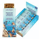 Mindright Superfood Vegan Protein Bar - Gluten Free, Non-Gmo, Nízký cukr - Brain Food Snack to Enhance Mood, Energy, and Focus - Balení po 12 (Čokoláda Chip Crunch)