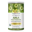 Organic Veda Amla Powder Organic, 7oz - Indian Gooseberry Powder for Hair - 100% Čisté Amla Ovocný prášek bohatý na vitamín C, Antioxidanty, Podporuje imunitní, trávicí a kožní zdraví, Non- GMO, Vegan