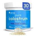 Zena Nutrition Bovine Colostrum Powder Dodatek, 1000mg Čisté Colostrum, Podporuje imunitní a trávicí zdraví, Promotes Gut zdraví, Keto, gluten Free, Fat Free, Tráva Fed, Neochucené, 30 Služeb