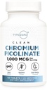 Typ 0 Čisté Pikolinové tablety chromu (120 porcí, 1000 MCG per Serving) - Non- GMO, bez glutenu