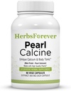 Herbsforever Pearl Calcine Kapsle Kostní dodatek Podporuje zdravé kosti a silné zuby 90 Kapsle