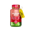 ORZAX Železný dodatek 25 mg -Liposomální technologie - vysoká biologická dostupnost 90 Zeleninové kapsle, Pomáhá nové krevní buňky výroba, Non- Constipating, Non- GMO & gluten zdarma, pro ženy, muže, dospělé