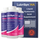 Lubrisyn Hyaluronic Acid Oral Joint Supplement - Liquid HA Formule pro lidi - Podporuje společnou podporu, mobilitu, flexibilitu, hydrataci a zdravou funkci pro muže a ženy - Original 3 x 11.5oz