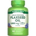 Nature 's Truth Flaxseed Oil Softgels 124; 90 hrabě 124; Cold Pressed, Non-GMO & gluten zdarma dodatek