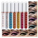8 Barevné třpytky Liquid Eyelner Barevné Set, Delineadores De Colores Para Ojos, Rainbow White Blue Eyeline vánoční make-up Dárková sada pro ženy vodotěsné dlouhé trvanlivé rychlé suché oko...