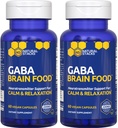 GABA Brain Food - GaBA dodatek s L- Citrulline & Grape Seed Extract - Podporuje klid a relaxaci - Noční spánková pomoc - Podporuje výrobu gama aminobutyrické kyseliny - 120 L- Citrulline Kapsle