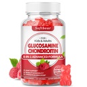 softbear Glucosamine Chondroitin Gummies, Sugar Free Glucosamine Chondroitin MSM Dodatek s Elderberry Kurkuma podporuje společné zdraví a antioxidant, Malina Ochucené 60 Počet