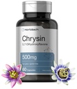 Horbäach Chrysin dodatek 124; 500mg CLANEK 124; 60 Kapsle 124; Vášeň květina extrakt 124; Non- GMO, gluten zdarma dodatek