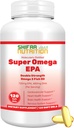 SHIFAA NUTRITION Halal Fish Oil Softgels 120 Ct, Double Strength - Halal Omega 3 Rybí olej doplňky. Volně žijící chycení, nespecifikování GMO a očištění