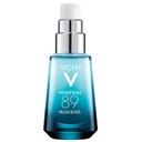 Vichy Mineral 89 Eye Serum, Hyaluronic acid and Caffeine Cream, Under Eye Cream for Dark Circles, Hydrating & Puffiness Reducer, Opthalmolog Tested