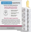 Nahid Hyaluronic Acid Suppositors CLAS124; Vaginální vlhkost a pH Balance Support CLAS124; 12 Instalts with Prebiotic Complex CLAS124; Soothe Dryness, Odor Control, Obnovit Comfort CLAS124; Menopauza & Intensive Care
