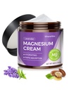 Natural Topical Magnesium Cream for Sleep, Nighttime Magnesium Motion for Pain and Leg Cramps, Muscle Relaxation, Calm, Deep Hydration for Skin Care. (Levandule)