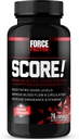 Force Factor SCORE! Příplatek oxidu dusnatého pro muže s rohatým kozí trávou, L-Citrulline, Ashwagandha, Black Maca & Tribulus, Ignite Drive & Energy, Zvýšení vytrvalosti, Pro mužskou vitalitu, 76 Kapsle