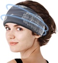 Crimmy Migréna Bolest hlavy Relief Cap, Chlazení Gel Čelenka Neck Wrap Klobouk maska, Soothing Ice Pack hlava tvář studená komprese pro napětí Stress & kocovina