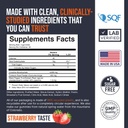 EcoWise Wellness Creatine Monohydrát Gummies 5000 mg, Žvýkačky pro muže a ženy, Sugar Free Gummies - 121 Hrabě, Čerstvá jahoda