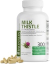 Bronson Milk Thistle 1000 MG Silybum Marianum Antioxidant & Játra Podpora zdraví - Non- GMO, 300 Kapsle
