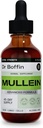 Mullein Leaf Liquid Extract 2 FL OZ - Extra náročná 124; Advanced Formule - Přírodní doplněk tekutá tinktura - Vyčištění plic a detox - Respirační zdraví a imunitní podpůrné kapky
