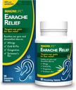 MagniLife Earche Relief, Fast- acting Natural Relief for Swimmers Ear, Pain and Discomfortable from Alergies, Cold and Flu - 90 Rychlé rozpuštění tablet