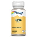 Solaray Zinek 50mg imunitní podpůrné kapsle, 100 Počet, Vegan, Dýňová semena