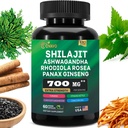 Shilajit Pure Himalayan 9000MG, Ashwagandha 2000MG, Rhodiola Rosea 1000MG, Panax Ginseng 1500MG, Turmeric 500MG, Gingko Biloba 500MG, StingNettle 250MG, Cordyceps Mushroom 500MG