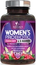 Probiotika pro ženy 60 miliard CFU - 16 Stravovací šňůry, Prebiotika a brusinky, PH rovnováha, Digestivní zdraví, Vaginální a imunitní podpora, Womens Probiotic pro Gut zdraví, Stabilní - 120 Kapsle