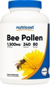 Nutricost Bee Pollen (240 Kapsle, 80 Servings) (1,500MG per Serving) - Non- GMO, GMP Compliant