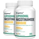 Orgabay Liposomal Nikotinamid Ribosid 2000 MG s TMG a Pterostilbene, Zvýšení NAD +, Podpora zdravého stárnutí, 120 Počet