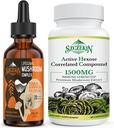 Aktivní Hexose Související Compound 1500 mg Dodatek 90 Kapsle Bundle s 2000mg Liposomální Houba Komplexní Kapky 30 Podání