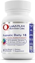 Quantum Nutrition Labs Probiotic Daily 18 - Probiotika pro dietetické zdraví, Probiotika pro ženy a muže s Lactobacillus Acidophilus, Reuteri pro zdravé Gut Microbiome - 30 Vegetariánské kapsle