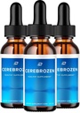 Cerebrozen Tinnitus Ušní kapky - Cerebrozen 24, Cerebrozen Liquid Drops, Cerebrozen Recenze, Cerebrozen Drops for Uar Relief (3 balení - 180 ML)