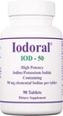 Optimox Iodoral 50 mg Doplněk - Iodidové tablety draselné, doplňky jódu s vysokou potencí, Podpora štítné žlázy, Vitamíny a minerály - 90 Počet