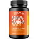 Ashwagandha 1000mg s výtažkem z artyčoků - Ashwagandha Kapsle pro stres, nálady a podporu energie - Adaptogenní bylinná podpora pro muže a ženy - 90 Vegan, Non- GMO Kapsle, 45 Služební