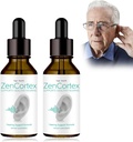 Tinnitus Relief for Ringing Uars, Zencortex Cortex Ušní kapky, Zencortex for Tinnitus, Pomáhá s Eardrum zdraví, Promotes Auditory Clarity, Lahvička na 30 dní (2 Pack)