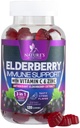 Imunitní Support Gummies with Elderberry Extract - Sambucus Elderberry Gummy with Zinek & Vitamin C, Natural Vegan Immunní Supplement pro dospělé a děti, Gummy Elder berry Vitamíny - 120 Gumy