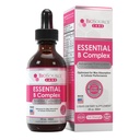 Biosource Labs Essential B Complex - Daily Vegan Vitamin B- Complex Sublingual Liquid Drops w / Methyl B12 (2oz / 60ml láhev) - 60denní dodávka