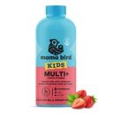 Nejlepší Hnest Wellness Kids Liquid Multivitamin: Methylované vitaminy, Celé jídlo, Vegan, B12, Gluten- Free, Non- GMO Methylfolát Denní tekuté vitaminy pro děti s imunitní podporou - Jahodové aroma, 16oz
