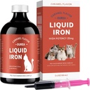 Železné doplňky pro kočky - tekuté železo pro anemii s Cat Vitamíny, Podpora hladiny železa, Podpora červené buňky, Zvýšení energie a vitality v Cat zdraví, 3.4oz (100ml)