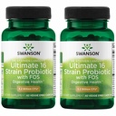 Swanson Dr. Stephen Langer 's Formule - Přírodní Probiotic w / Prebiotic FOS - 16-Stuin Supplement Podpora trávicí podpory w / 3.2 Milion CFU na kapsli - (60 Veggie Kapsle) 2 Pack