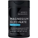 Sports Research ® Magnesium Glycinate - Podporuje restful Sleep & Enzymatic Processes - 160 mg Chelated Magnesium - Liquid Softgel - 60 Počet