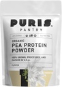 PURIS ® Organic Pea Protein Powder, 100% Made in the USA, 2 LB unflained, Certified Organic, Vegan, Gluten Free, Dairy Free, Non GMO, Plant- based Protein, Keto, BCAA (2 libry (balení po 12), bez příchutí)