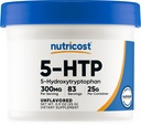 Nutricost 5-HTP Powder 25 Grams (300mg per Serving) - gluten Free & Non- GMO, Pure 5-htp