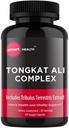 Tongkat Ali - mužský doplněk zdraví a vitality - 800mg Tongkat Ali + 200mg Tribulus Terrestris - Podpora výkonu - Gluten Free, Vegan & Non- GMO - 60 Kapsle - 30 Služeb