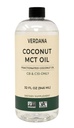 Verdana Food Grade MCT Oil 32 oz - pro Keto Coffee, Neochucené přírodní olej Pulling Mouthwash & Massage - 100% kokos odvozené frakční olej - střední řetězec Triglyceridy C8 C10 -Non- GMO, Kosher
