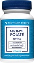 Vitamin Shoppe Methylfolát pro ženské zdraví - Prenatální podpora a vývoj dítěte - 800 MCG (60 Zeleninové kapsle)