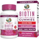 MaryRuth Organics Biotin Gummies PHAR124; Cukr zdarma 124; Vegan PHARMAN 124; Non-GMO PHARMAN 124; 2,500 MCG Biotin doplněk PHARMAN 124; Vlasové kůže a nehty Vitamíny PHARMAL 124; Vlasové růstové vitamíny PHARMAL 124; Úbytek vlasů 124; 60
