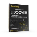 CARELAND 4% Lidokain Gel Patch, 6 Počet 124; Maximální síla Pain Patch pro svalové úlevy v krku Knee Back a ramena 124; Nevonící Numbing Patch pro mýdlové nervy, Sponky