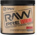 RAW Precvičení Extrémní 124; High Stimulant Prework Powder Drink, Extreme Energy, Focus a Endurance Booster 124; Výbušná síla a čerpadlo během cvičení pro Max Gains 124; Ovoce Burst (30 Služeb)