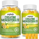Sugar Free Creatine Monohydrát doplněk Gummie pro muže a ženy Creatine Monohydrát s hořčík a vitamin B12 pro svalovou sílu & růst, Energy Boost, Pre- cvičení doplněk, 120 Počítá