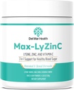 Max- LyZinC PHARMAN124; L- Lysin 1100 mg + zinek 6 mg + vitamin C 100 mg - 3- in-1 dodatek pro udržení cukru v krvi již ve zdravém rozmezí - One- Scoop- per Day Powder