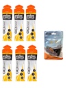 Věda ve sportu GO Izotonické energetické gely - 6 x 60 ml Balení s elastickou nohavicí. Vegan, laktóza zdarma, gluten zdarma, pšenice zdarma, nut zdarma, SOYA zdarma (oranžová)